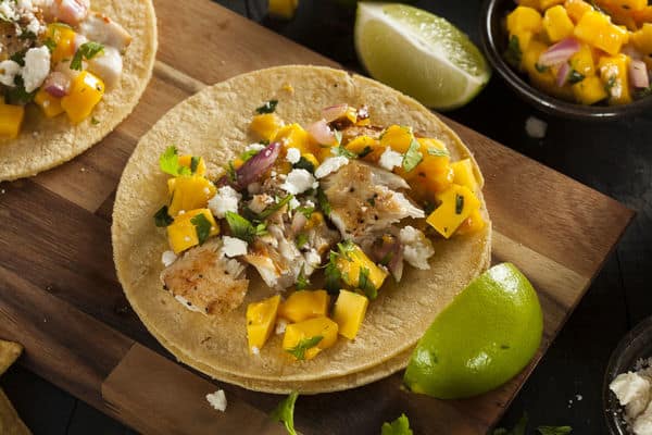 Seafood Recipe: Baked Fish Tacos With Mango Salsa Seafood Recipe: Baked Fish Tacos With Mango Salsa