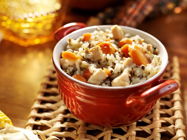 Soup- Chicken and wild rice with carrots