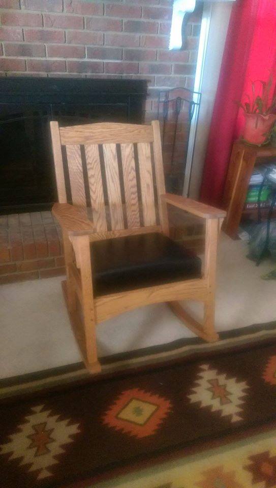 From Jeffrey Hoffman: Mission Oak Rocker. Undoubtedly, one of my favorite projects.