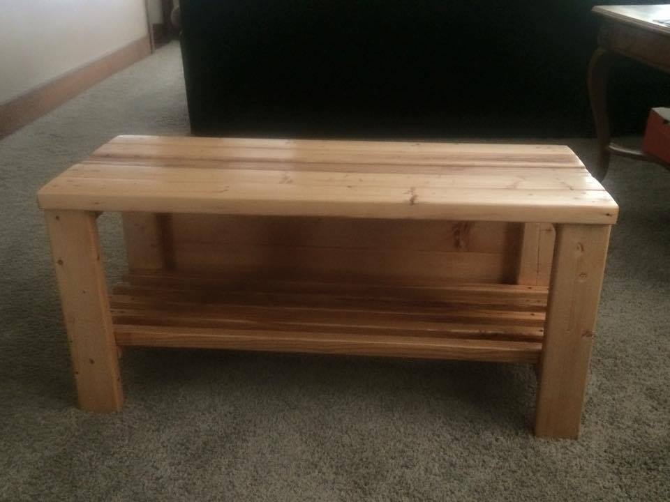 From Stephan Walker II: A mud room bench from scrap 2x4's
