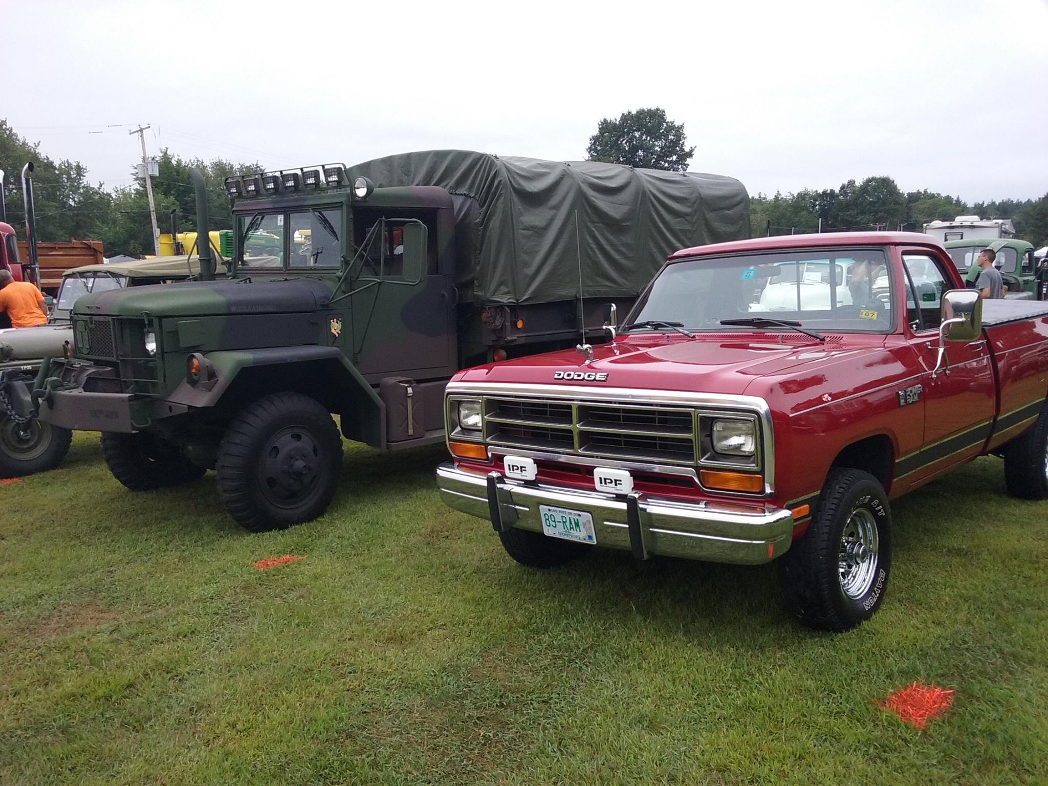 From Stephen Cahill: My two girls, 72 M35a2C and 89 Dodge Ram W-150.