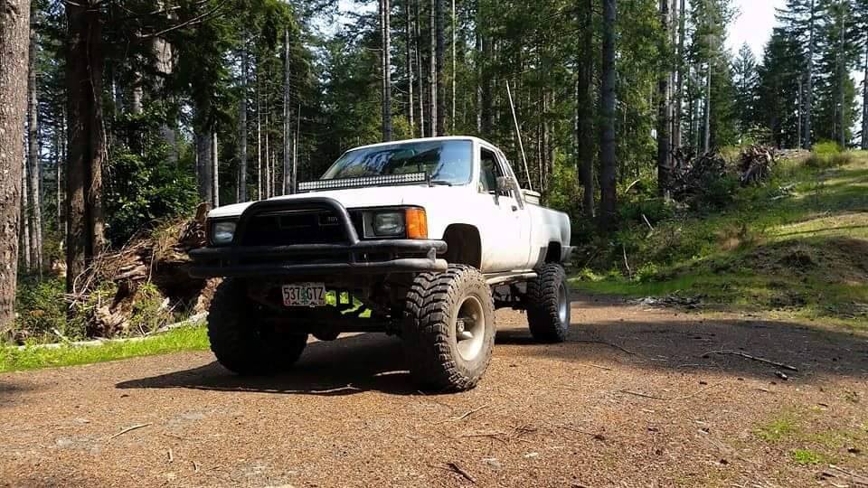 From Tanner Holycross: My gem. 85 straight axle and 22re factory.