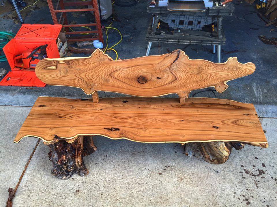 From Andrew Bishop: I make furniture out of a noxious weed, the Russian olive tree. This is some of my work...And my business name is River Bottom Restoration Furniture.