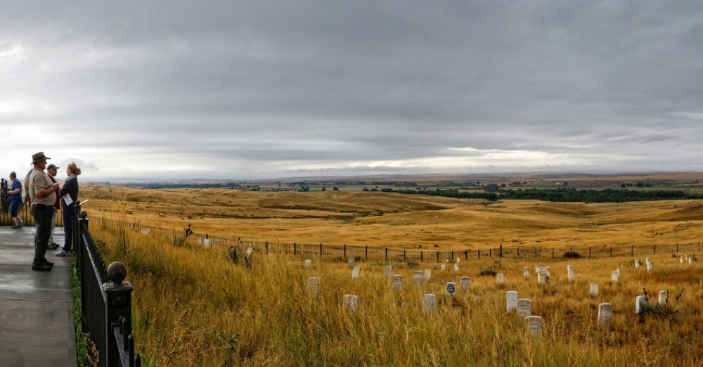 The site of the Battle Of Little Big Horn, also known as Custer`s Last Stand / Via Robert Montgomery