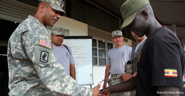 The Borinqueneer Soldiers from the 1/65th Puerto Rico National Guard deployed in 2009 to support efforts in Uganda.