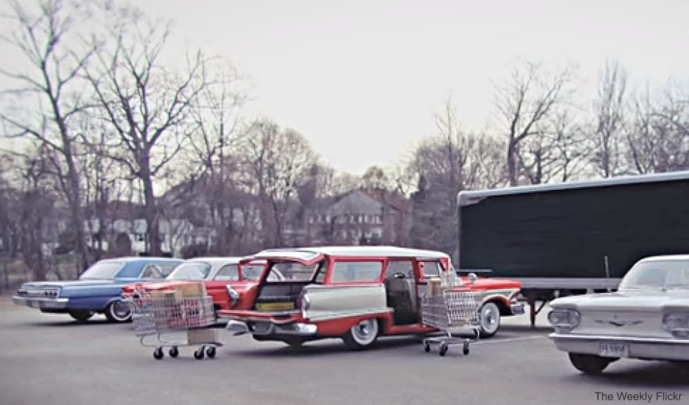 Vintage Station Wagon at the Grocery