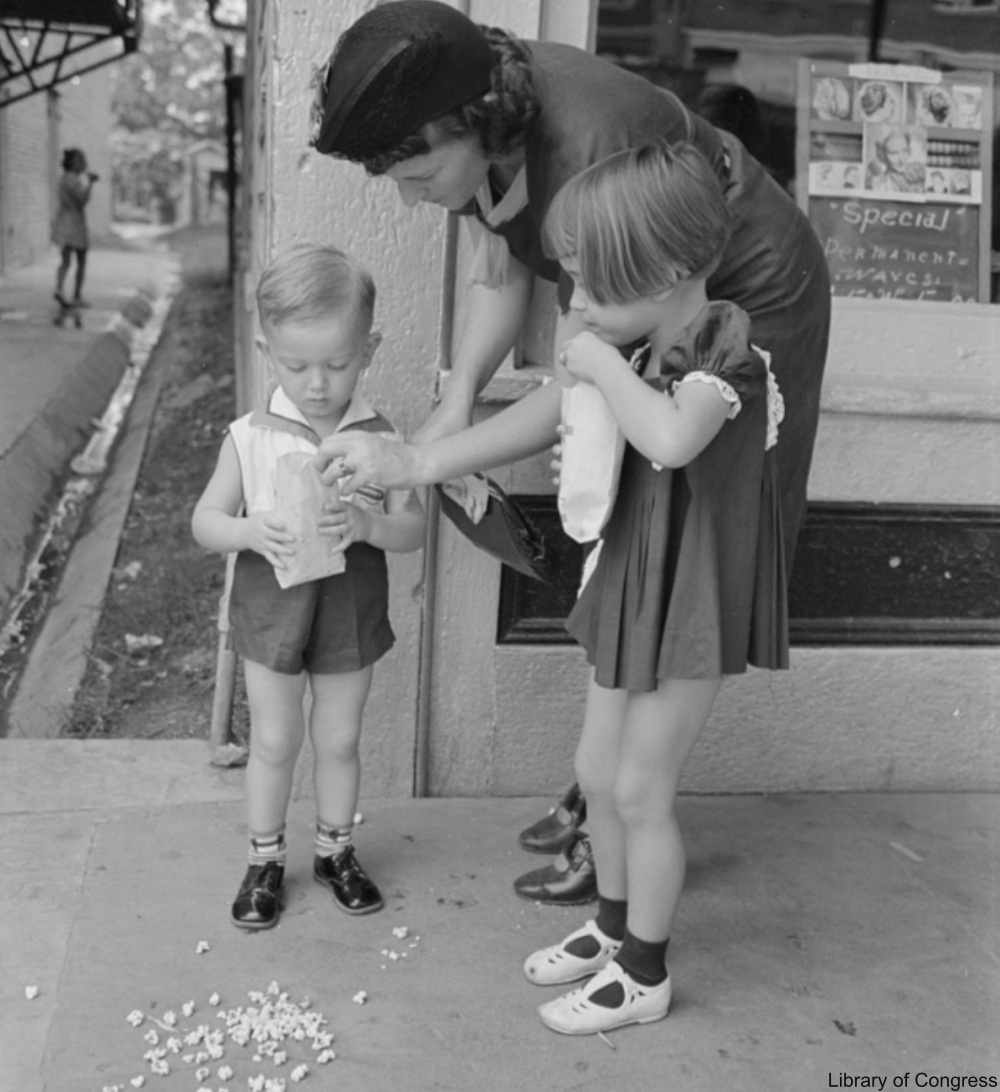 Mother Helping with a Spill