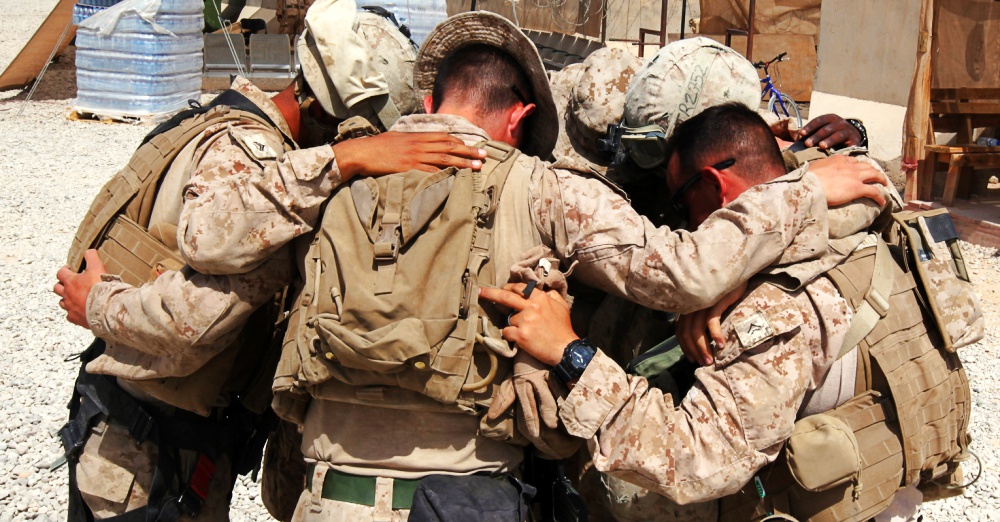 Turret gunners before a combat logistics patrol in Afghanistan / Via the U.S. Marine Corps and Sgt. Frances Johnson