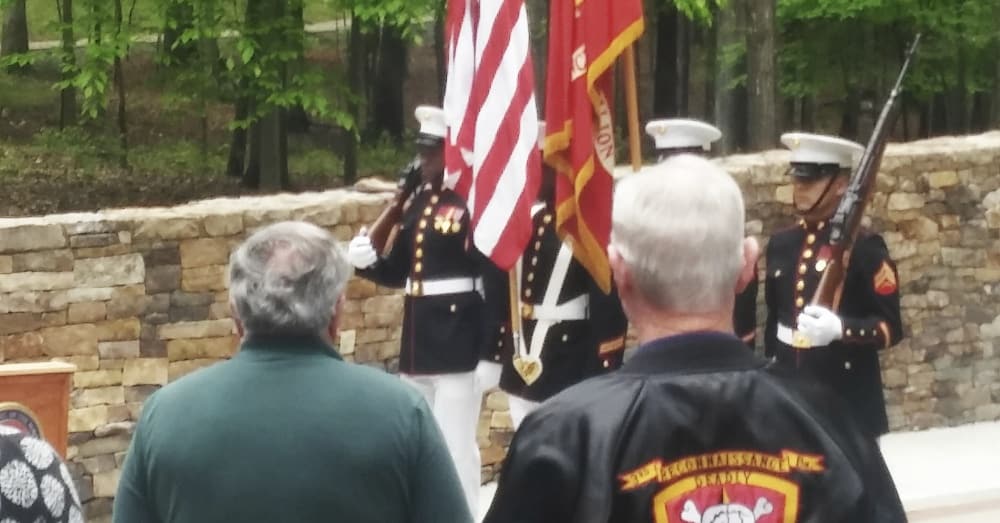 Photo from the ceremony courtesy of Dan Doyle