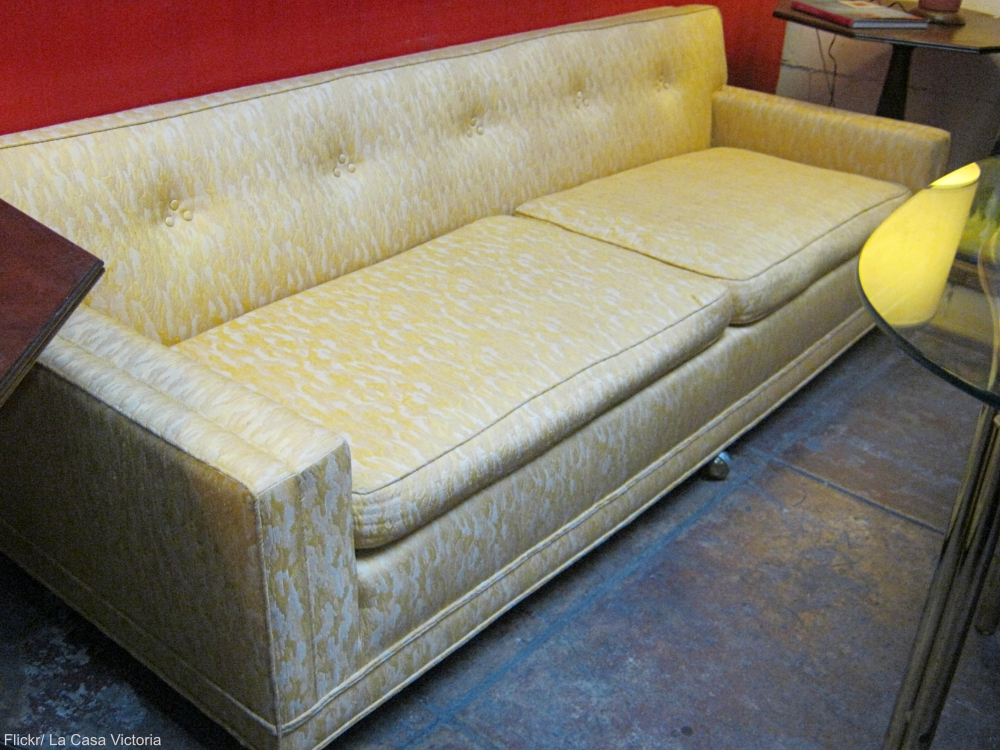 Yellow Mid-century Modern Sofa