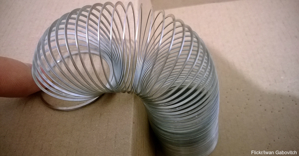 Metal Slinky toy
