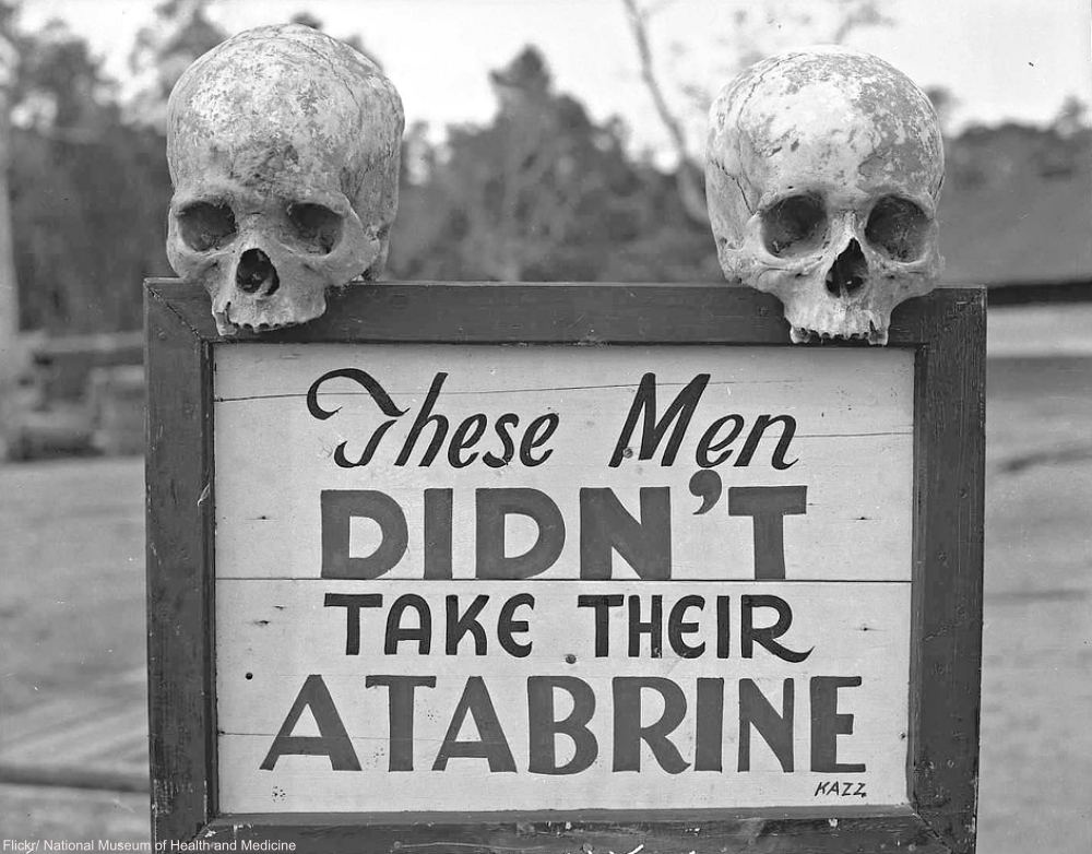 363rd Station Hospital Anti-malaria Sign Papau New Guinea WWII