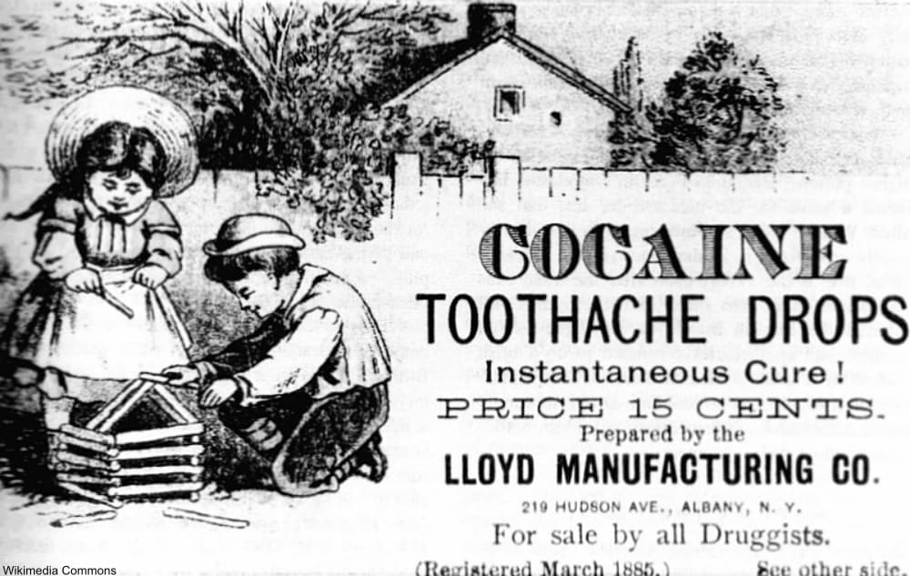 Cocaine Tooth Drops Advertisement Circa 1900
