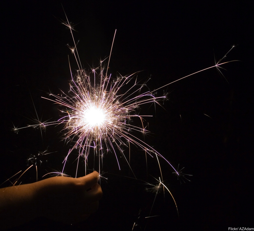 Sparkler in Hand