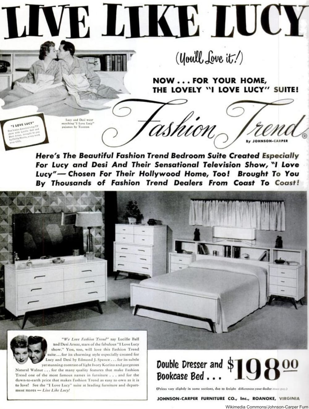 Lucille Ball Bedroom Set