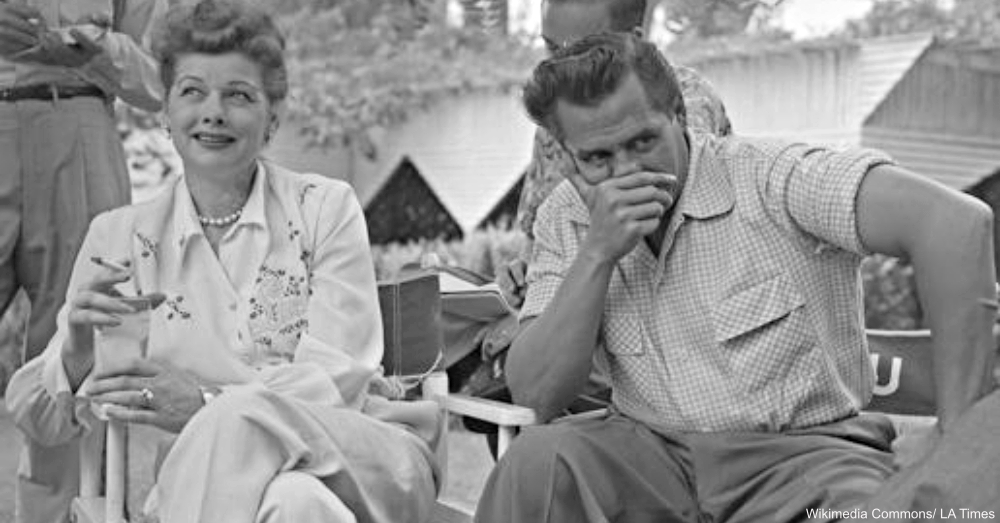 Lucille Ball and Desi Arnaz Give a Press Conference After Her Run In With the FBI