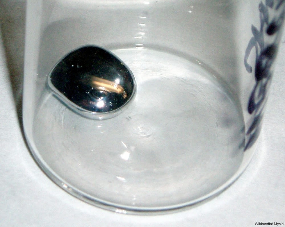 Mercury Sample in Glass Jar