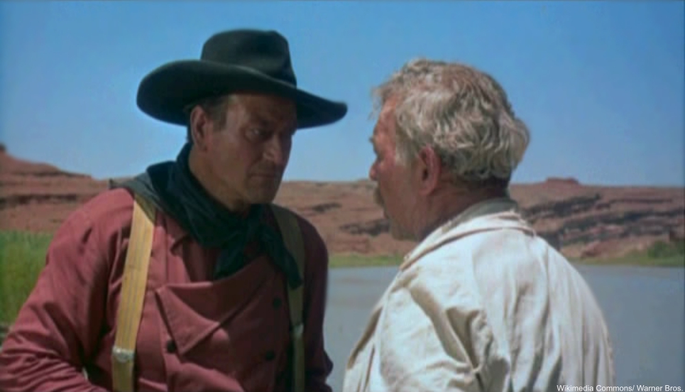 John Wayne and Ward Bond in The Searchers