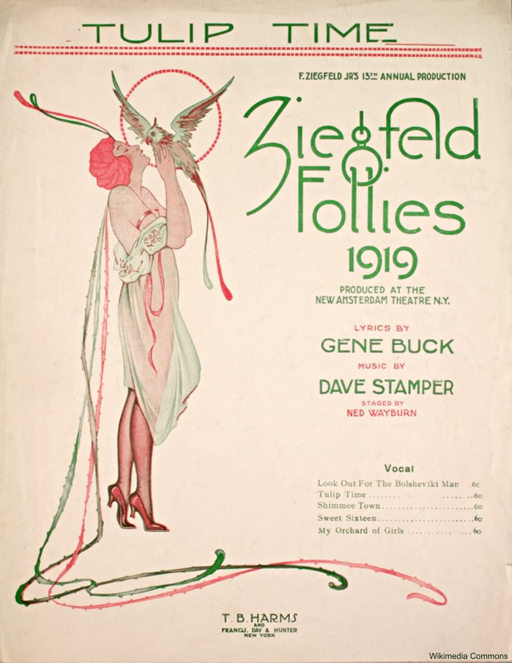 1919 Ziegfeld Follies Sheet Music