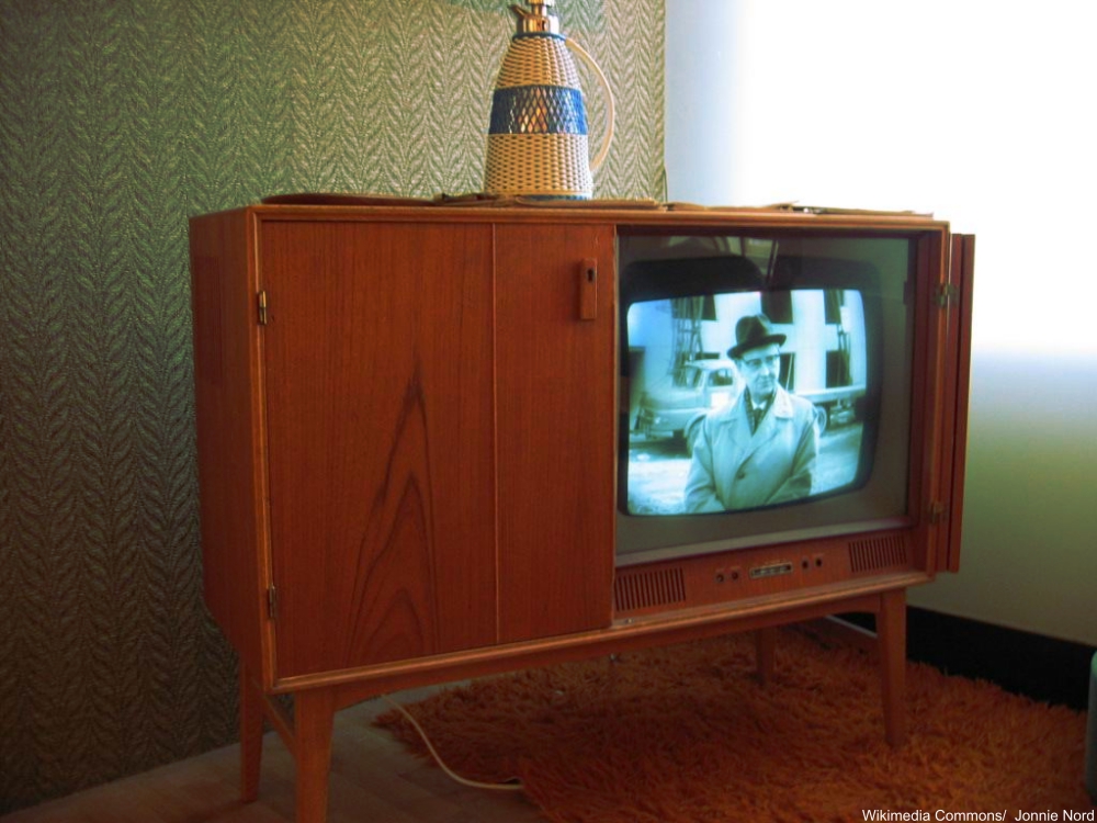 1950s TV in Cabinet