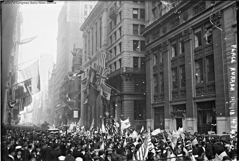 Armistice Day celebrations in New York City 1918
