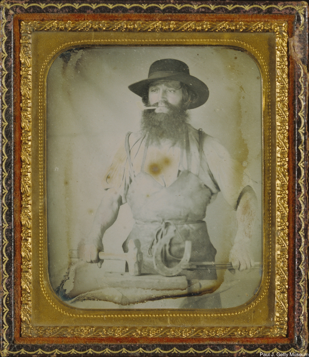 Blacksmith Daguerrotype Circa 1858