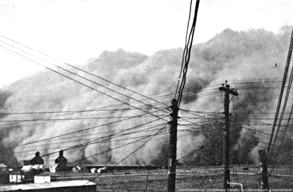 Dust Storm In Spearman Texas 1930s