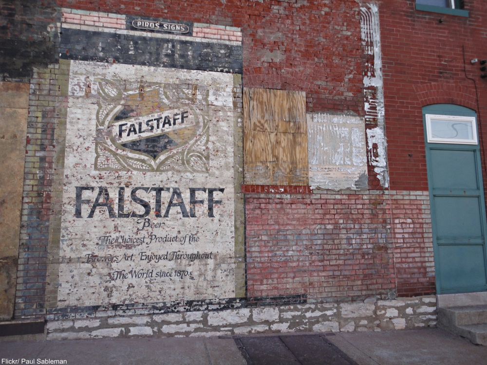 Ghost sign for Falstaff Beer