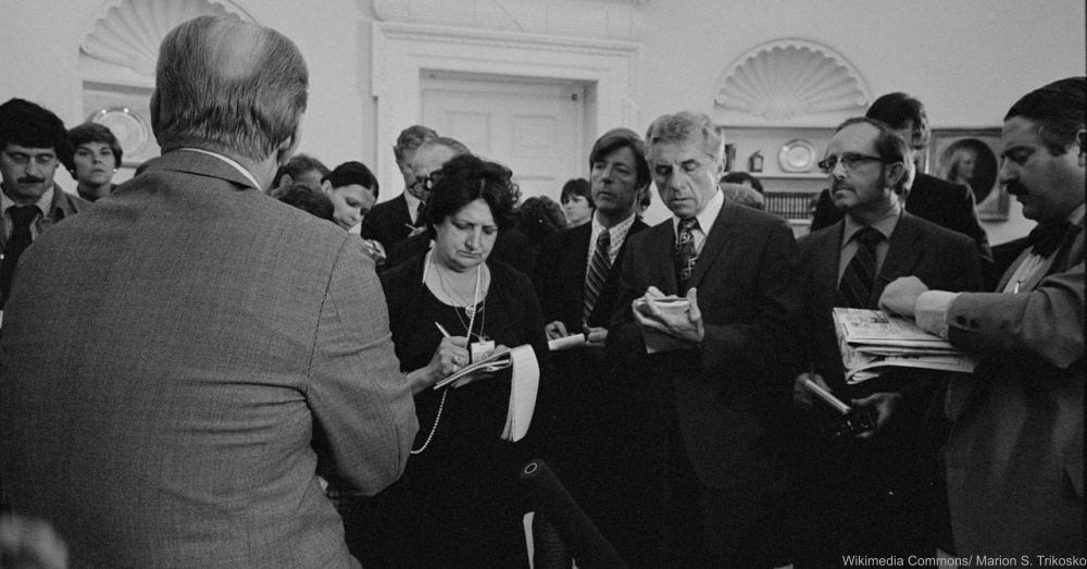 Helen Thomas at The White House 1976