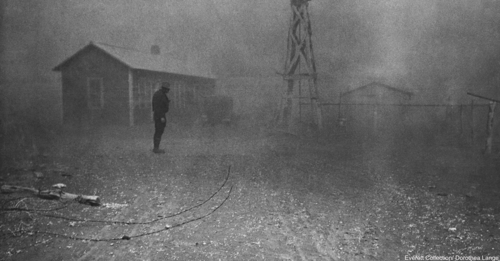 New Mexico Dust Bowl 1935 by Dorthea Lange