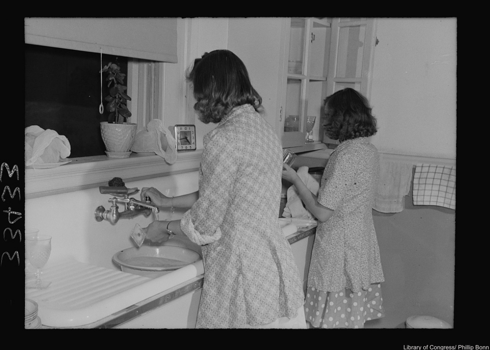 Washing Dishes by Phillip Bonn 1943
