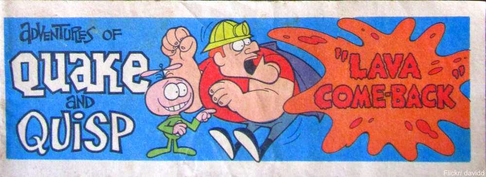 Quake and Quisp cartoon cereal characters