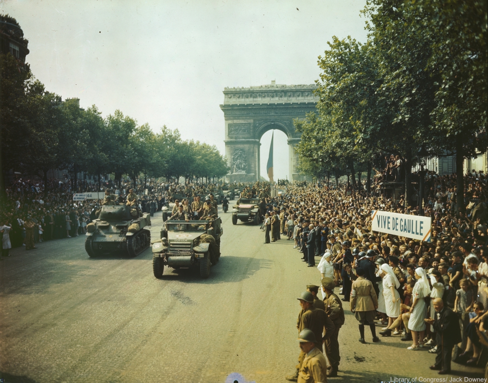 The Arc de Triomphe in 1944.