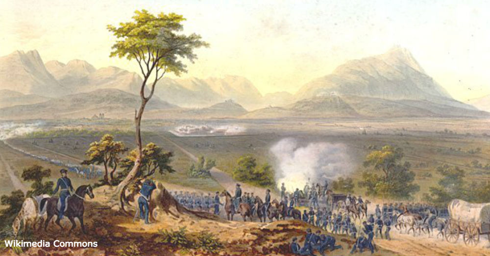U.S. troops march on Monterrey.