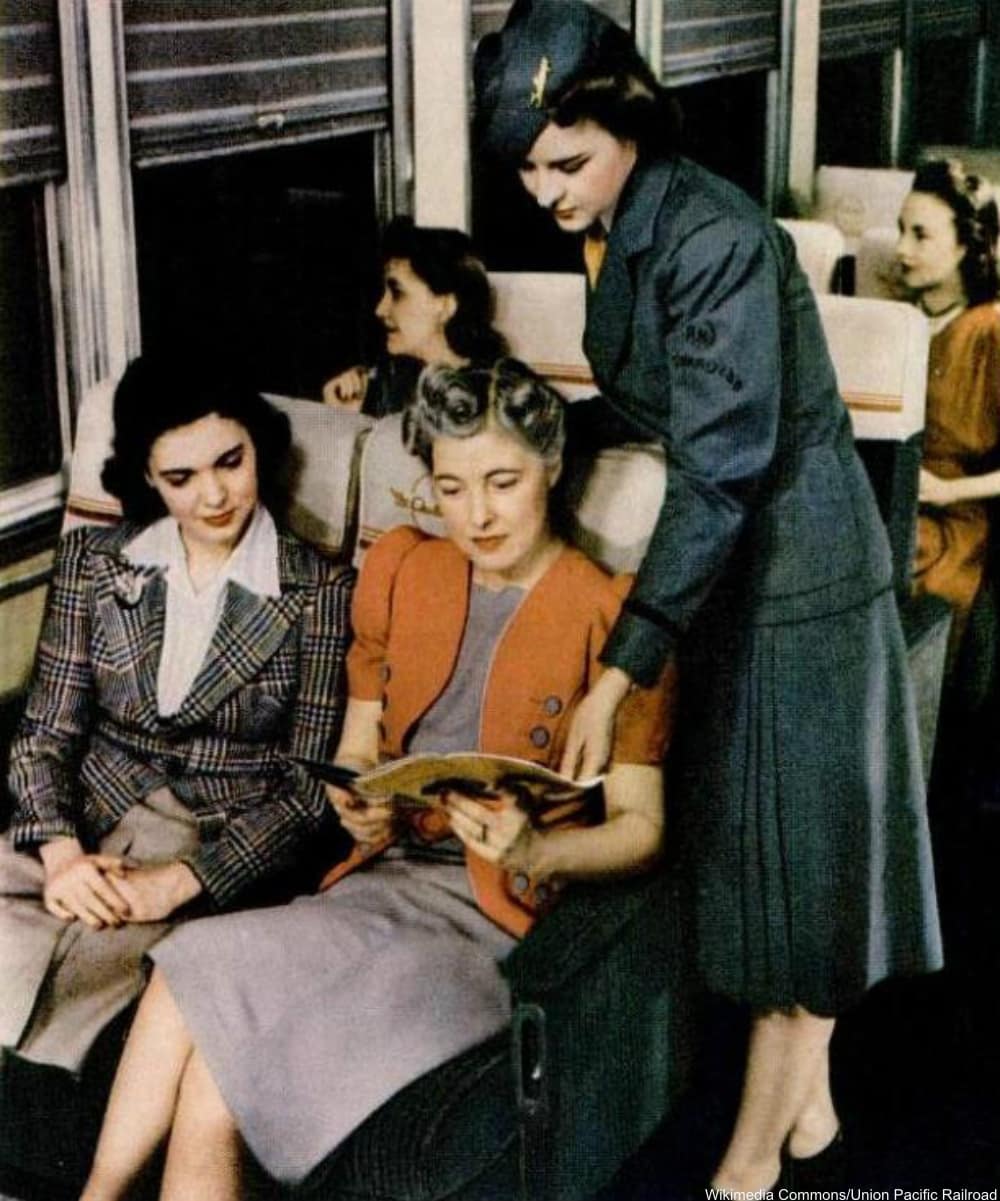 Challenger train stewardess 1941.