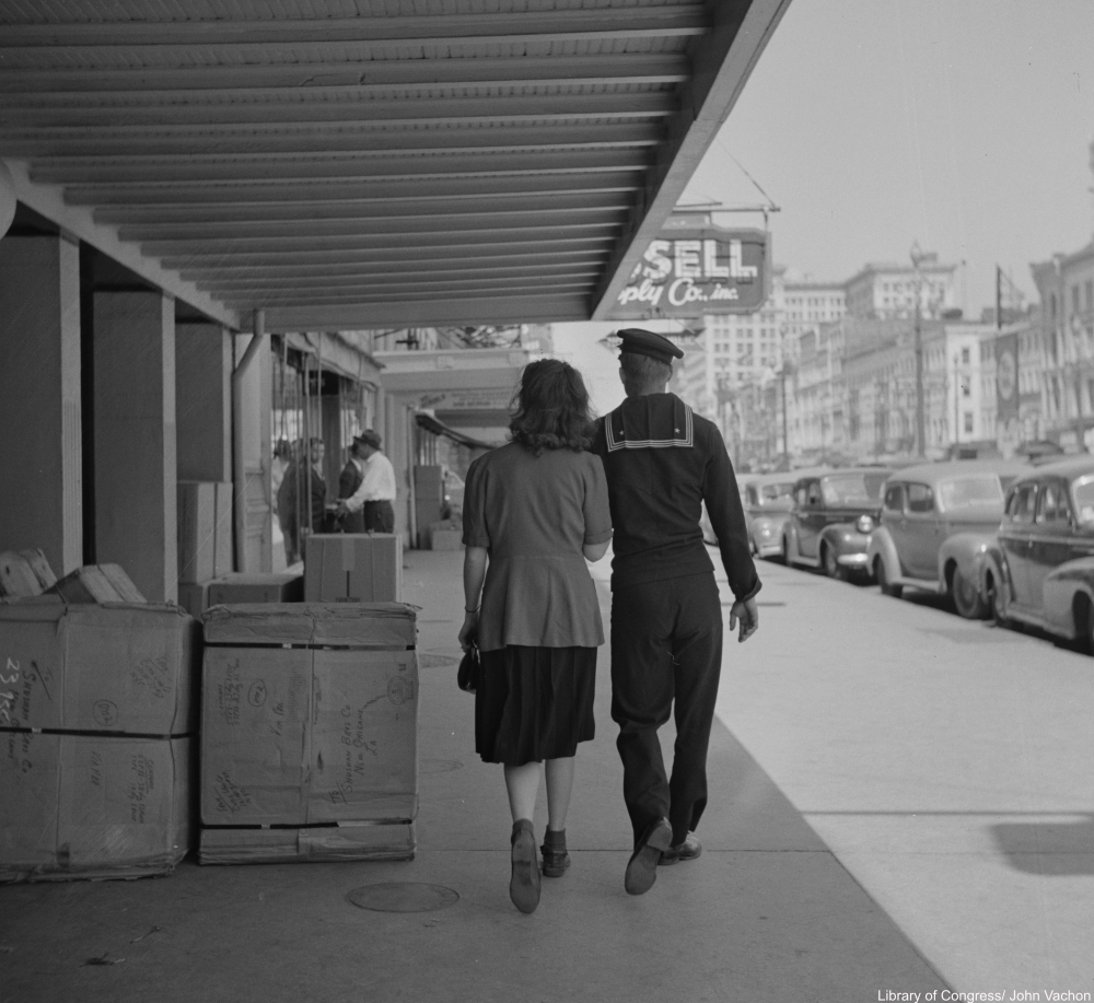 men walk on the street side of the sidewalk - manners we miss