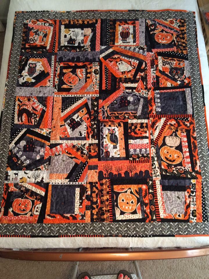 These Halloween Quilts Are Unbelievable Page 2 Crafty House Vintage paths pinwheel mini quilt