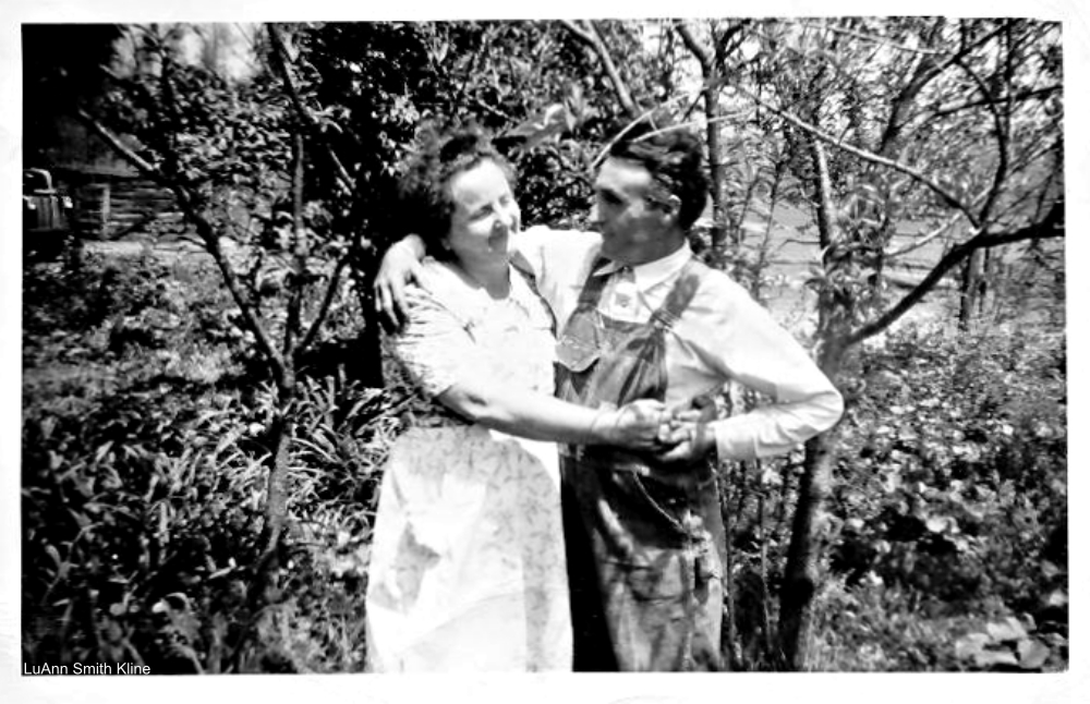 sweet couple dancing outside