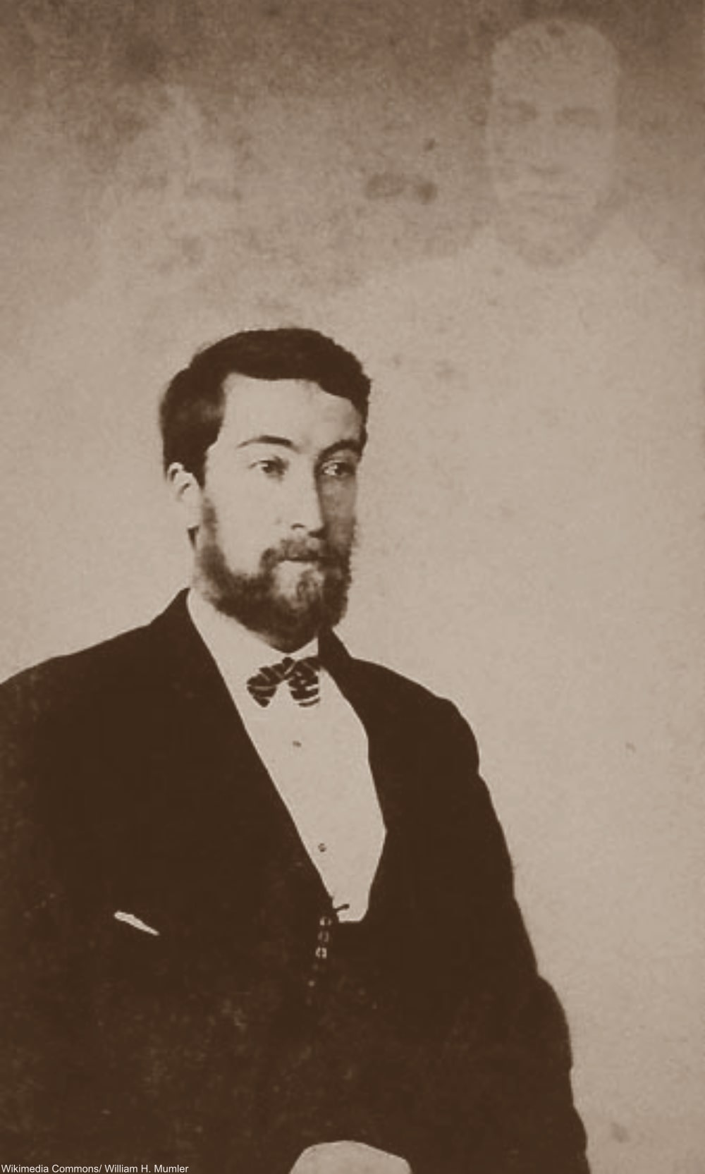 Spirit photography by known fraudster William Mumler, 1870.