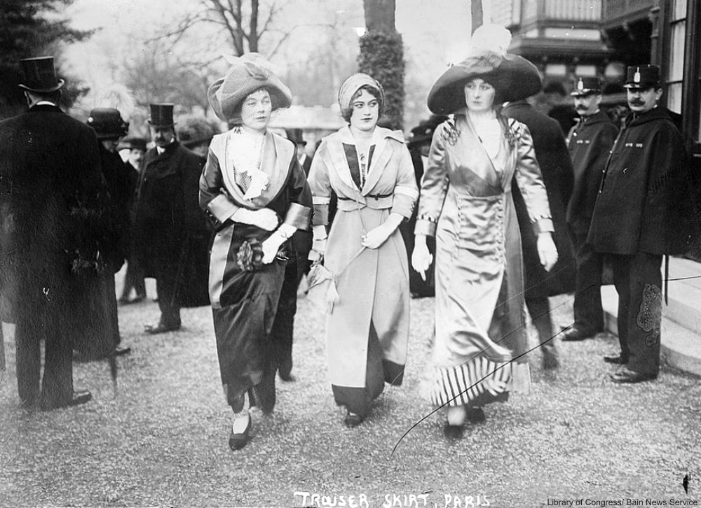 the history of the first women's pants