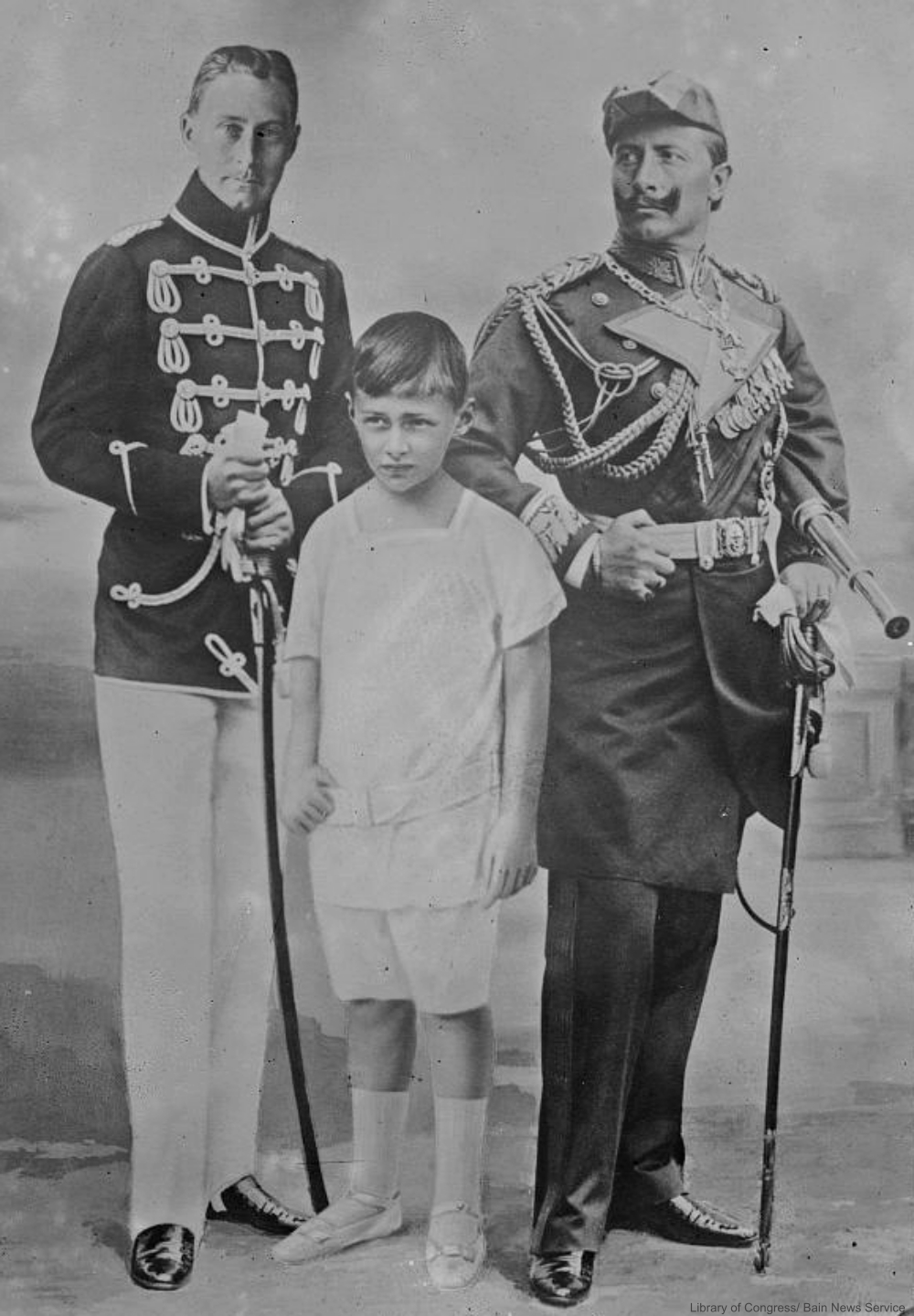 Photomontage of German royalty circa 1910.