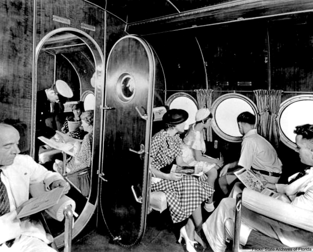 Sikorsky plane interior, 1934.