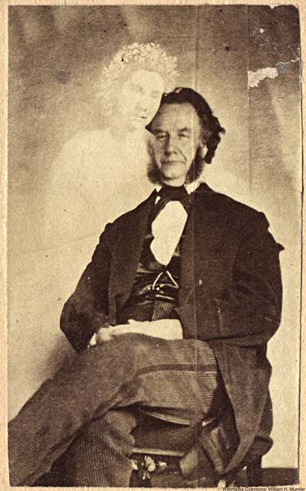 Moses A. Dow, Editor of Waverley Magazine, with the spirit of Mabel Warren, 1871