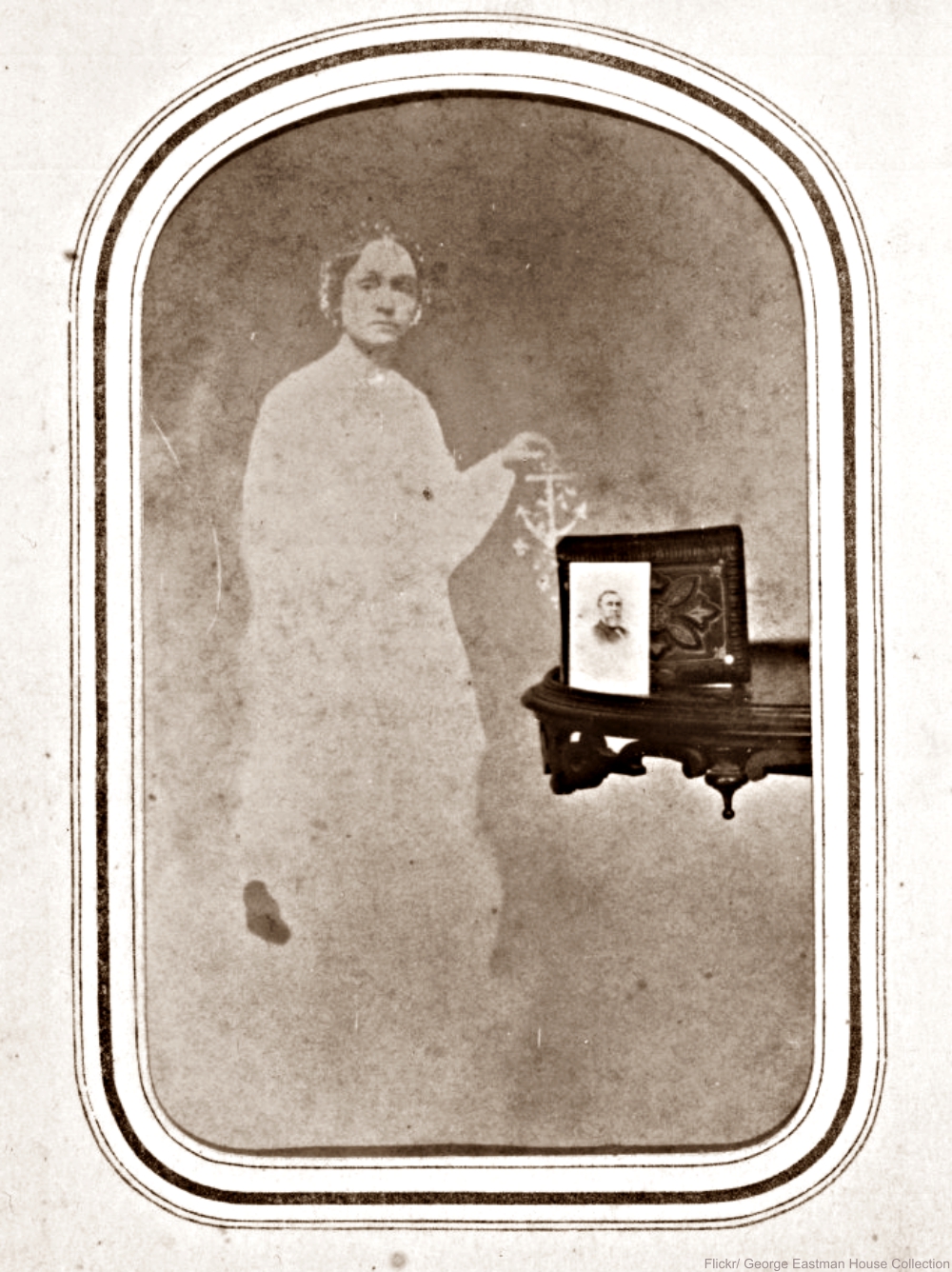 Spirit photography circa 1865.