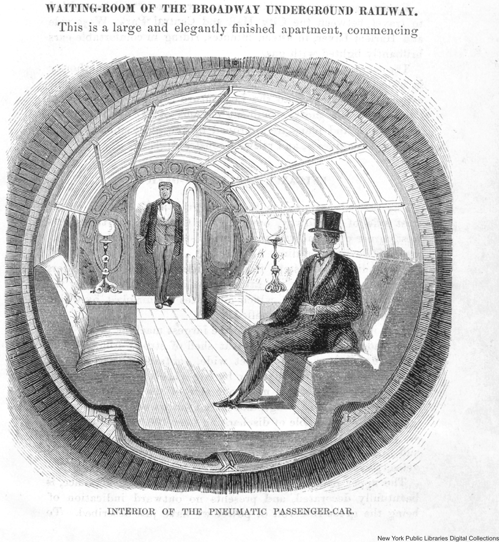 NYC's first subway in 1869