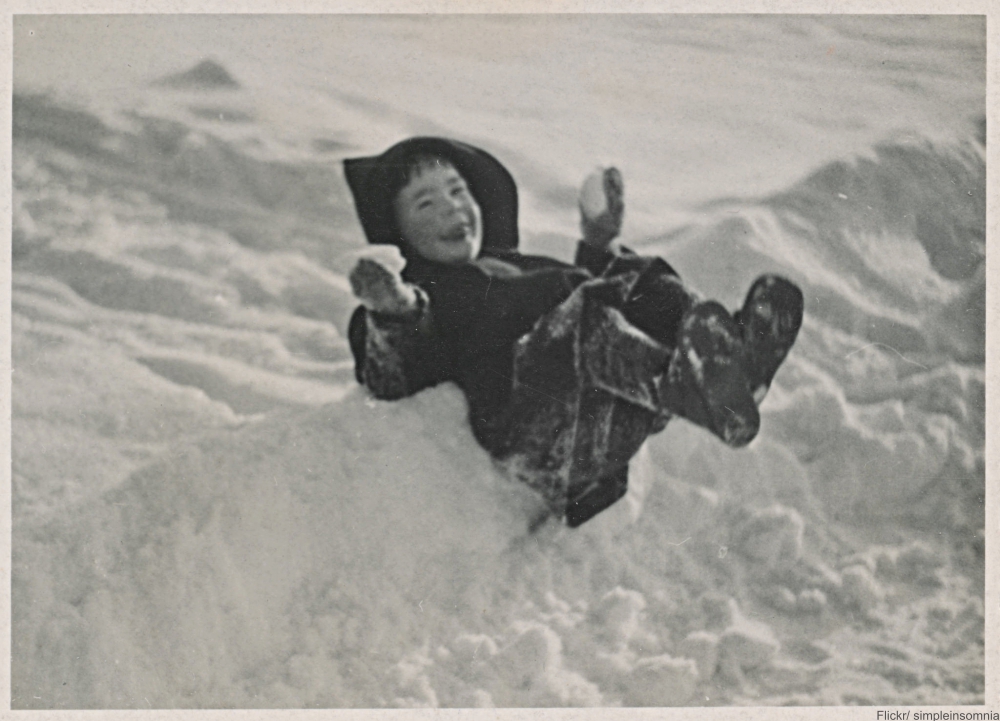 Back in the day skating and sledding were how had fun in winter!