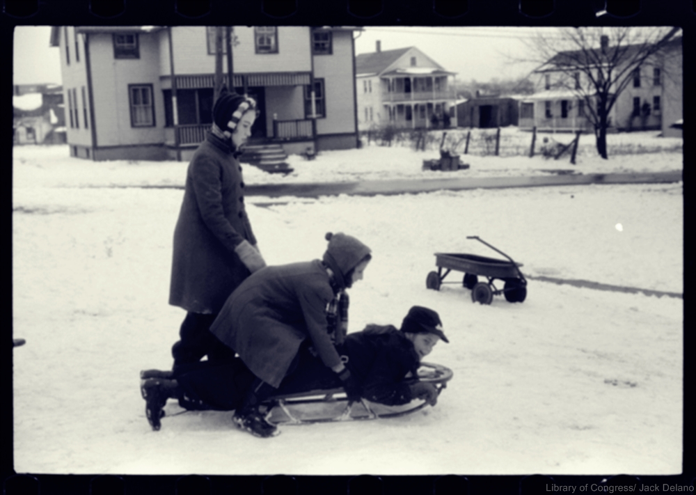 Back in the day skating and sledding were how had fun in winter!