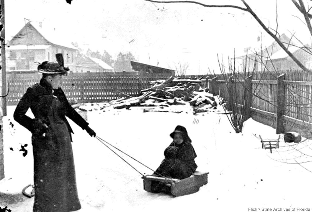 Back in the day skating and sledding were how had fun in winter!