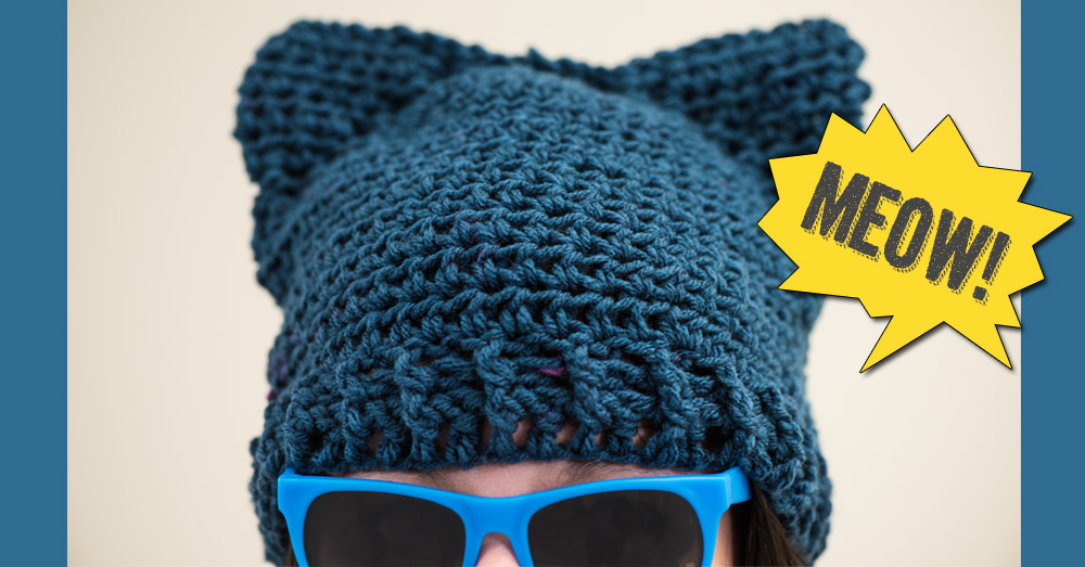 Quick And Easy Cat Ear Beanie Crafty House