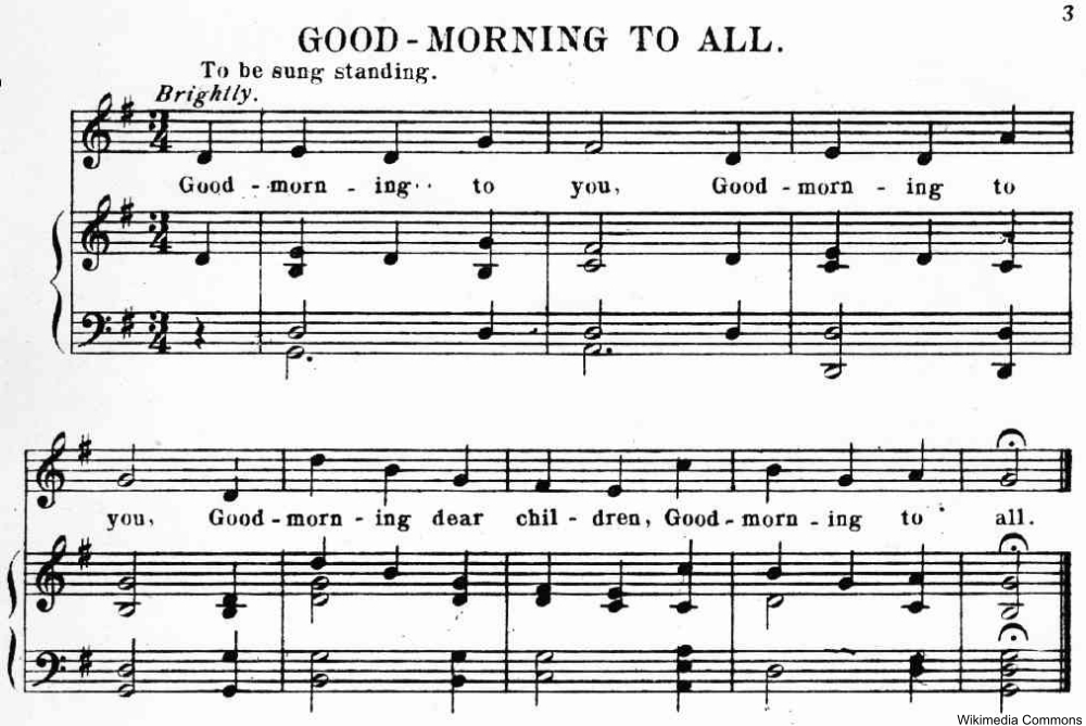 The Origin of the Happy Birthday Song